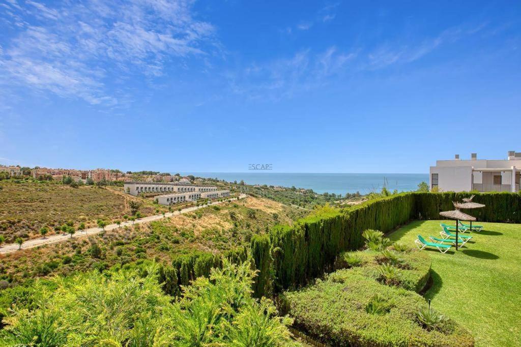 Estrella De Mar Zeezicht En Uitkijk Op Gibraltar 40M2 Terras Incl Zwembad Las Garzas Manilva Apartamento Exterior foto