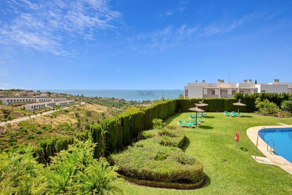 Estrella De Mar Zeezicht En Uitkijk Op Gibraltar 40M2 Terras Incl Zwembad Las Garzas Manilva Apartamento Exterior foto